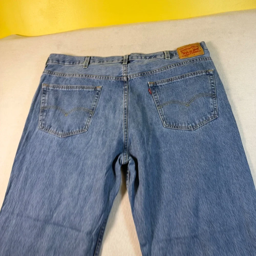 Levis 550 Relaxed Fit Tapered Leg Jeans Mens 44x30 Medium Wash Blue 01550-4891